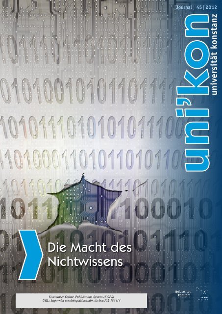 2. KONSTANZER DER WISSENSCHAFT 5. Mai 2012 www ...