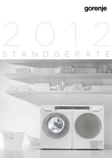Pdf Katalog: Gorenje Standgeräte 2012