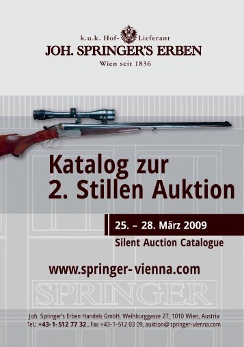 Katalog zur 2. Stillen Auktion - Springer