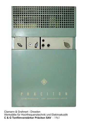 DE-DDR-Clamann-&-Grahnert-1961-C-&-G-Präciton-SAV