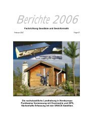 Berichtsheft 2006 - Förderergesellschaft der Geodäsie und ...