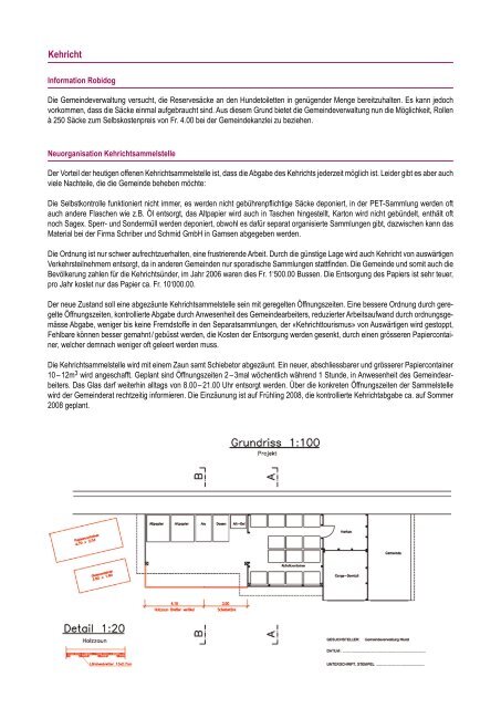 Mitteilungen der Gemeindeverwaltung - Gemeinde Mund