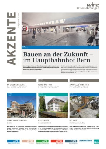 Wirz Unternehmungen Akzente 2 | 2021