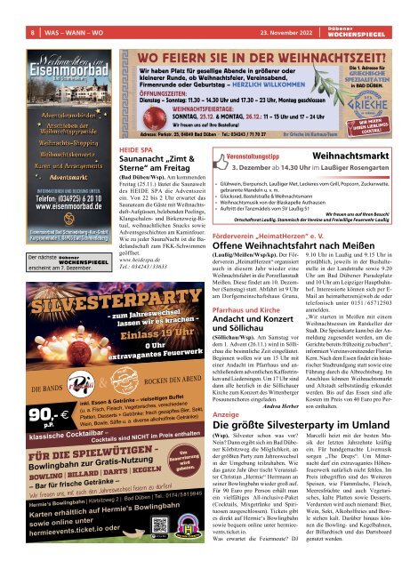 Dübener Wochenspiegel - Ausgabe 23 - Jahrgang 2022