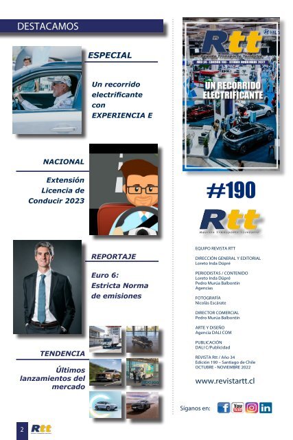 Revista Rtt Edición Digital 190 - Un Recorrido Electrificante