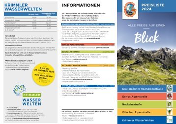 Preisliste 2024