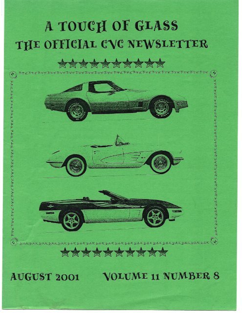 Central Valley Corvettes of Fresno - August 2001