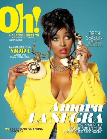 Oh! Magazine Portada Amara La Negra