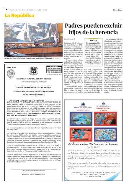 Listín Diario 22-11-2022