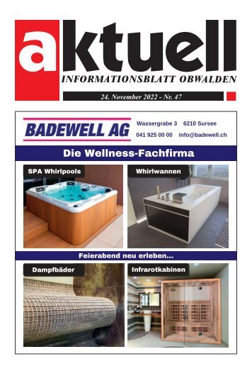 Aktuell Obwalden | KW 47 | 24. November 2022