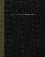 The Travelogue of a Bitter Melon
