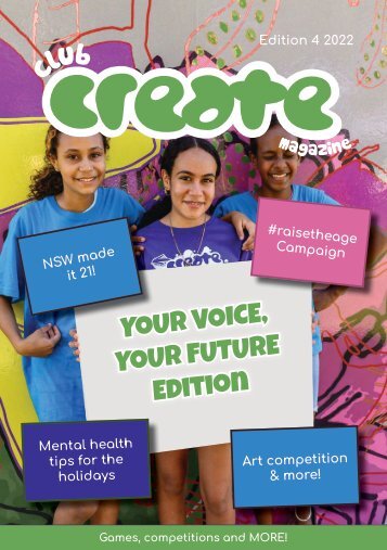 clubCREATE Magazine Under 12s Edition 4 2022