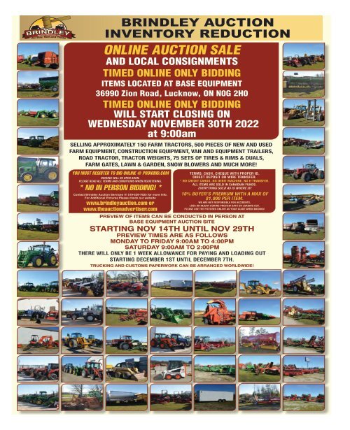Woodbridge Advertiser/AuctionsOntario.ca - 2022-11-21
