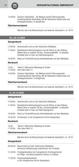 Schwarzwald-Heftli  Dezember 2022 - Januar 2023