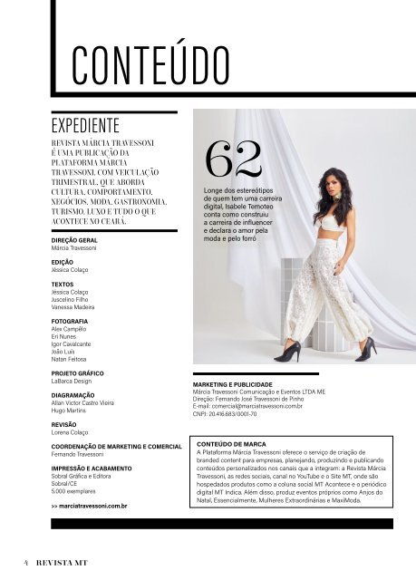 Revista Márcia Travessoni ed. 21: Isabele Temoteo  