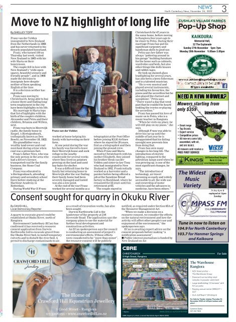 North Canterbury News: November 24, 2022