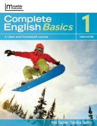 Complete English Basics 1 student book sample/look inside 