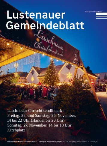 Lustenauer Gemeindeblatt Nr. 47 | Freitag, 25. November 2022