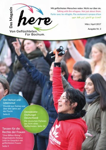 here – Das Magazin. Von Geflüchteten. Für Bochum – Ausgabe 3