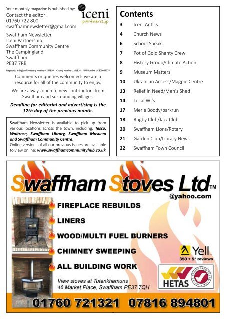 Swaffham Newsletter