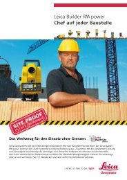 Leica Builder RM power Chef auf jeder Baustelle - Steiner.geo