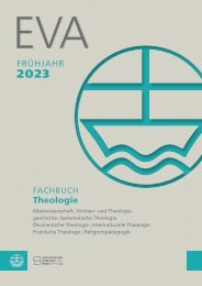 Fachbuchvorschau Evangelische Verlagsanstalt | Frühjahr 2023
