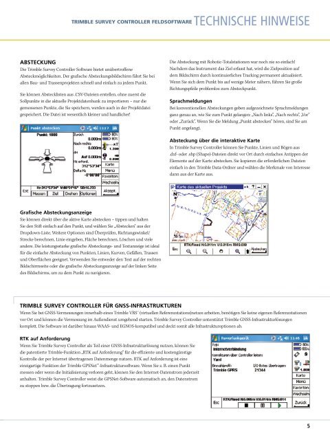 Technische Hinweise (PDF) - Sinning Vermessungsbedarf GmbH