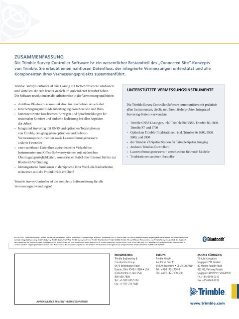 Technische Hinweise (PDF) - Sinning Vermessungsbedarf GmbH