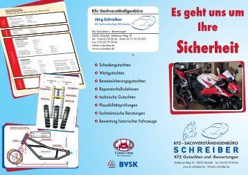 Vermessung aller Motorrad-, Quad- und Rollermodelle. - Schreiber