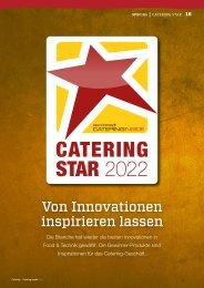 Catering Star 2022: Von Innovationen inspirieren lassen
