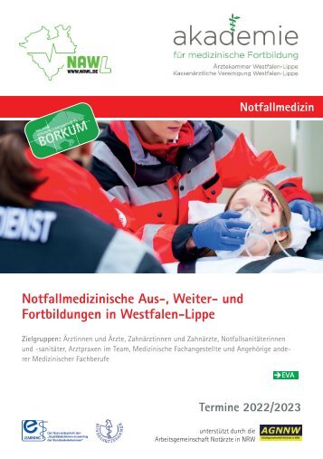 Notfallmedizinische Aus-, Weiter- und Fortbildungen in Westfalen-Lippe – Termine 2022/2023