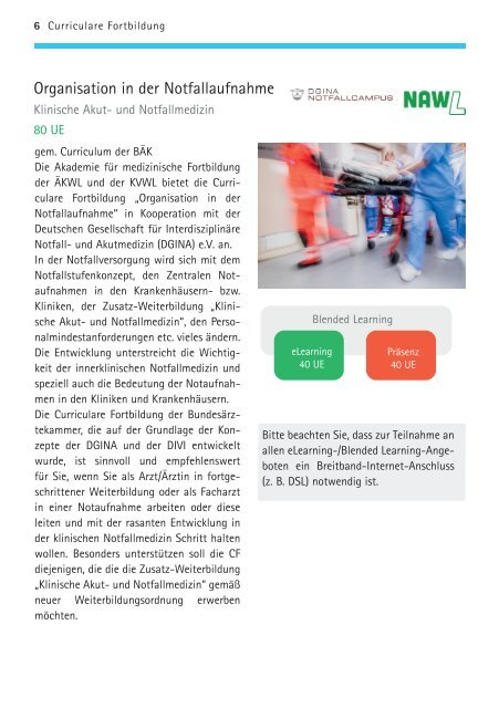 Notfallmedizinische Aus-, Weiter- und Fortbildungen in Westfalen-Lippe – Termine 2022/2023