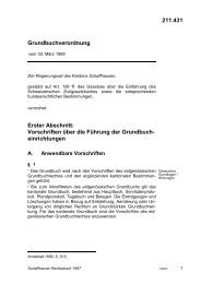 Grundbuchverordnung - Schaffhauser Rechtsbuch