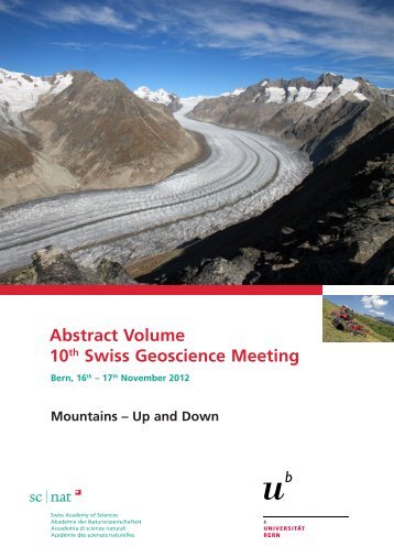 Abstract Volume 10th Swiss Geoscience Meeting - 2nd Swiss ...