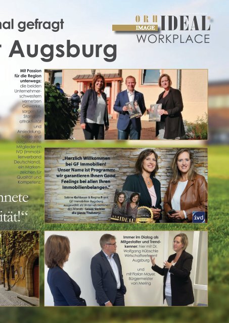 GF Immobilien Augsburg - IDEAL Workspace - Orhideal Titelstory Dezember 2022 