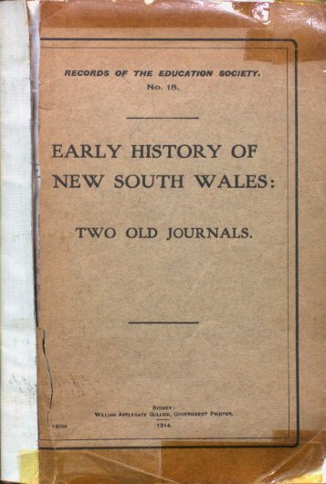 Early History of NSW - Being the Diaries of Major H. C. ANTILL