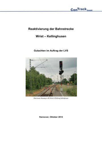 Reaktivierung der Bahnstrecke Wrist – Kellinghusen - nah.sh