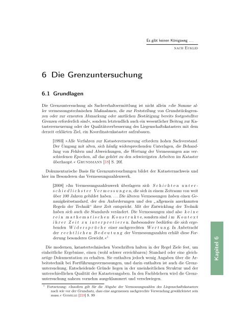 Grenzuntersuchung im Liegenschaftskataster