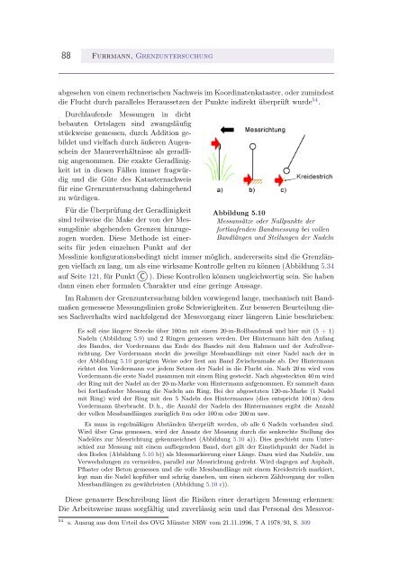 Grenzuntersuchung im Liegenschaftskataster