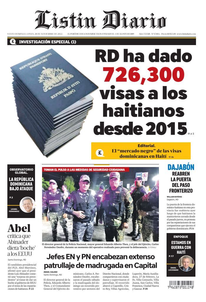 Listín Diario 28-11-2022 | Listín Diario