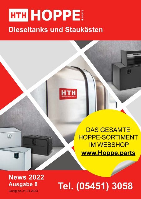 Hoppe News 08 - Dieseltanks und Staukästen
