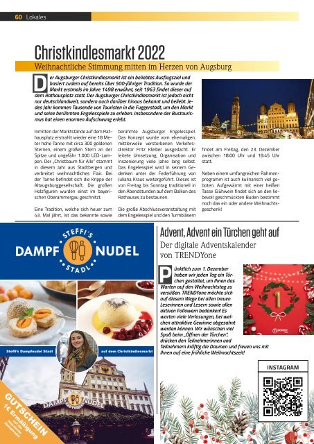 TRENDYone | Das Magazin – Augsburg – Dezember 2022