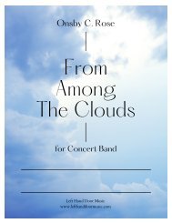 From Among the Clouds - Onsby C. Rose - Full Score