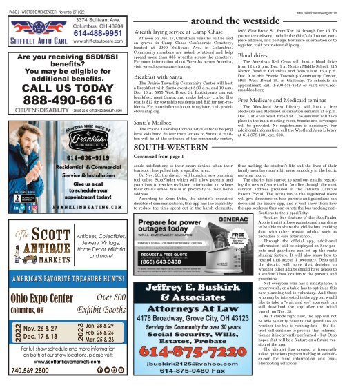 Westside Messenger - November 27th, 2022