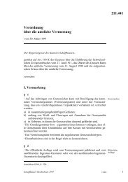211.441 Verordnung über die amtliche Vermessung - Schaffhauser ...