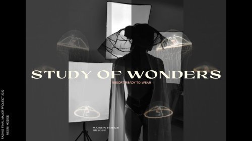 "Study of Wonders", final presentation by Neomi Hodge at Marbella Design Academy