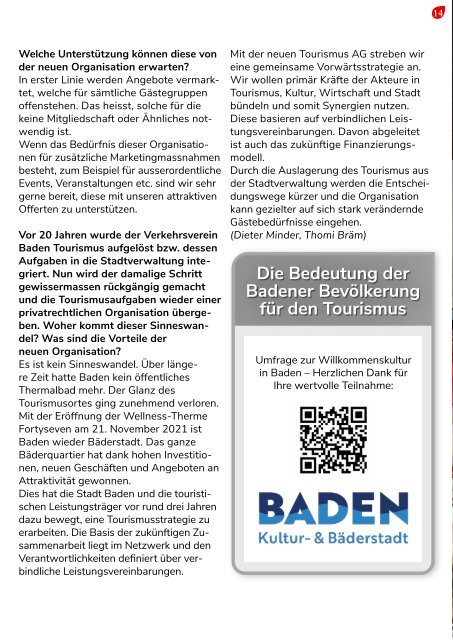 Baden aktuell Magazin Dezember 2022 – Januar 2023