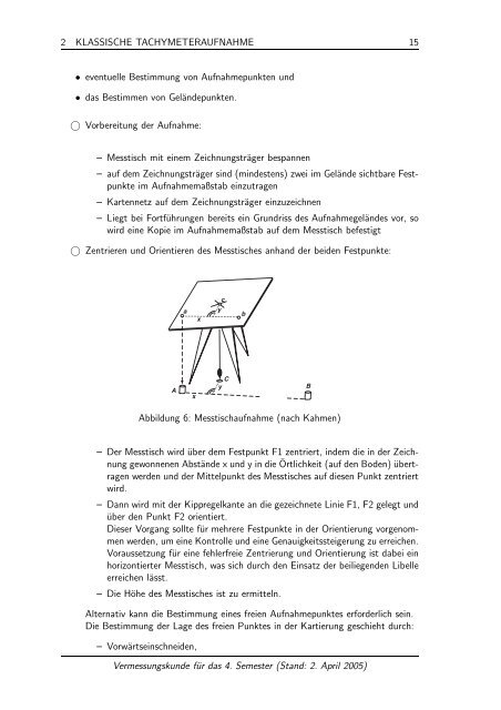 VERMESSUNGSKUNDE IV