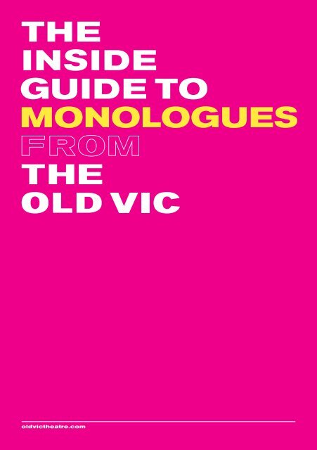 Inside guide to monologues
