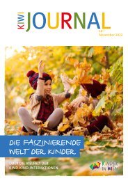 KIWI-Journal 18: Die faszinierende Welt der Kinder - Über die Vielfalt der Kind-Kind-Interaktion